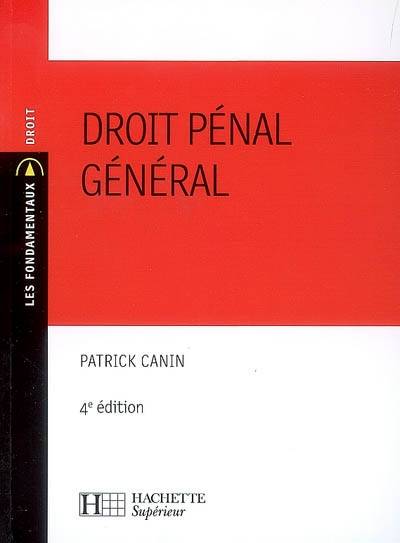 Droit pénal général | Patrick Canin