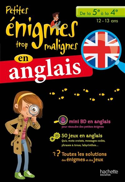 Petites énigmes trop malignes en anglais, de la 5e à la 4e, 12-13 ans | Suzanna Robinson, Frederic Joos