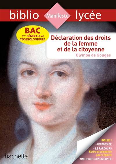 Déclaration des droits de la femme et de la citoyenne : bac 1res générale et technologique | Olympe de Gouges, Isabelle de Lisle, Sylvie-Laure Beauthier