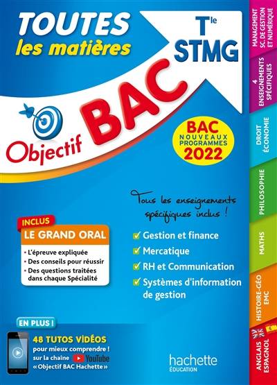 Toutes les matières terminale STMG : bac 2022, nouveaux programmes | 