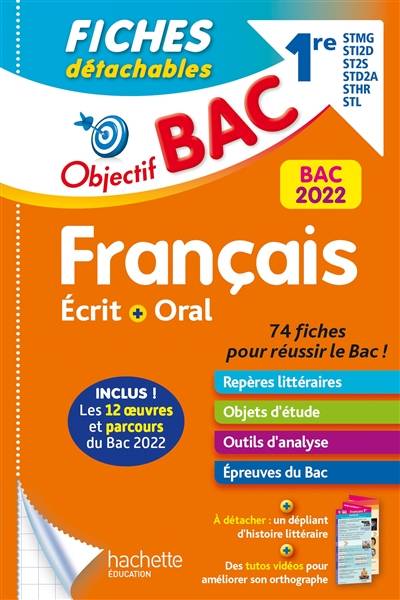 Français écrit + oral 1re STMG, STI2D, ST2S, STD2A, STHR, STL : bac 2022 | Amélie Pinçon, Amandine Sourisse