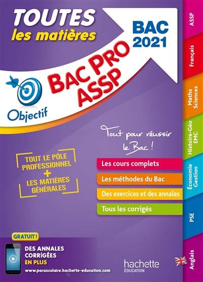 Toutes les matières bac pro ASSP : bac 2021 | 