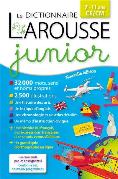 Le dictionnaire Larousse junior, 7-11 ans, CE-CM | Claude Nimmo, Valérie Perrin, Marie-Pierre Belleteste