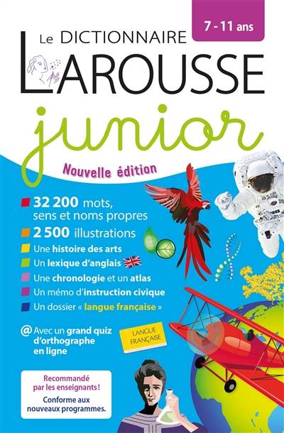 Le dictionnaire Larousse junior, 7-11 ans | 