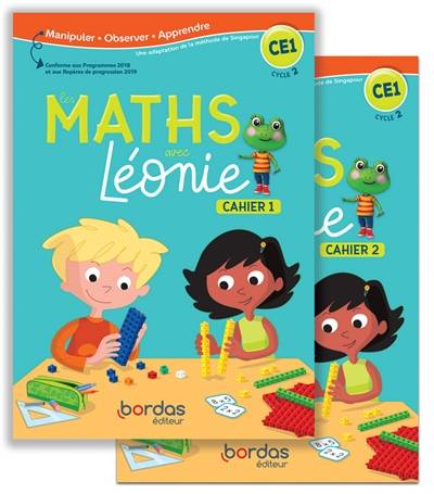 Les maths avec Léonie CE1, cycle 2 : cahiers 1 et 2 | Melanie Cueto, Caroline Girardot, Laura Schall, Laura Schall