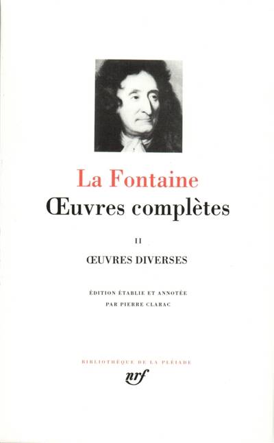 Oeuvres complètes. Vol. 2. Poèmes. Théâtre | Jean de La Fontaine, Pierre Clarac