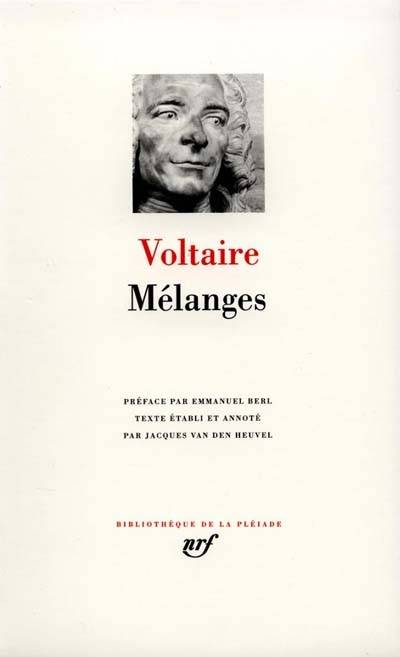 Mélanges | Voltaire, Jacques Van den Heuvel, Emmanuel Berl