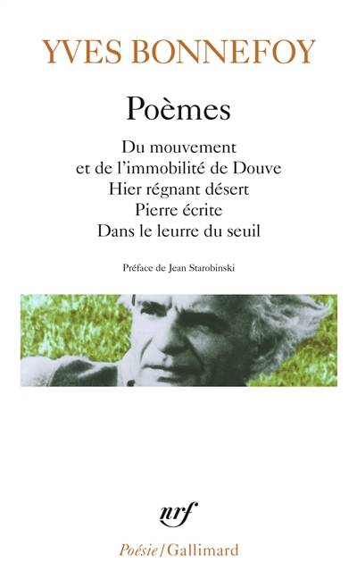 Poèmes | Yves Bonnefoy, Jean Starobinski