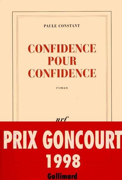 Confidence pour confidence | Paule Constant