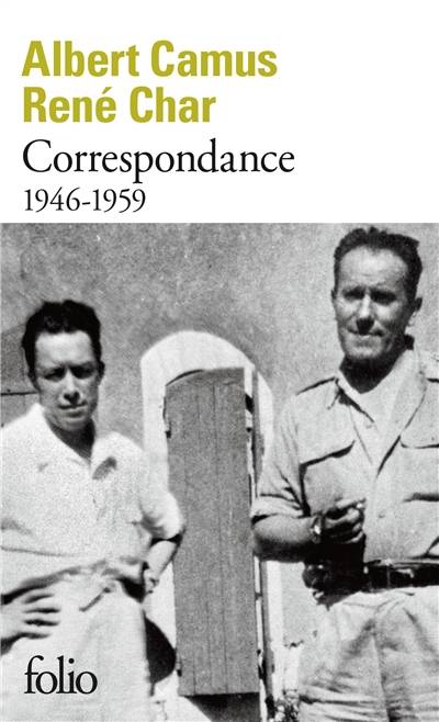 Correspondance : 1946-1959 | Rene Char, Albert Camus, Franck Planeille