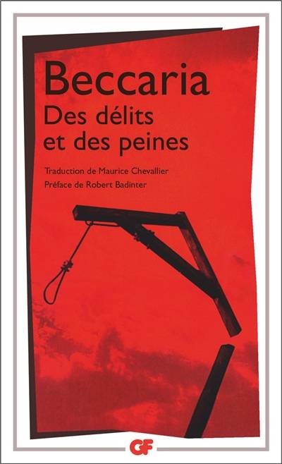 Des délits et des peines | Cesare Beccaria, Robert Badinter, Maurice Chevallier