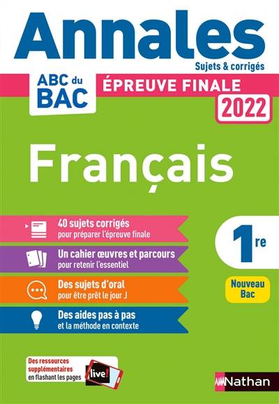 Français 1re : épreuve finale 2022 | Anne Cassou-Noguès, Delphine Fradet, Séléna Hébert, Florence Renner