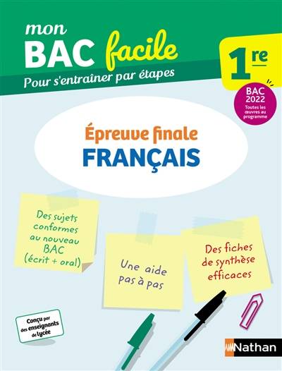 Français 1re : épreuve finale : bac 2022, toutes les oeuvres au programme | Emilie Dherin, Marie Aillet