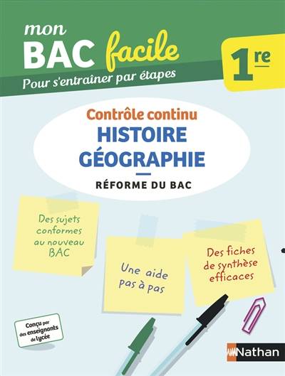 Histoire géographie 1re : contrôle continu : réforme du bac | Pascal Jezequel