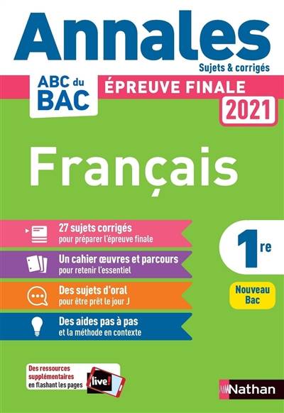 Français 1re : épreuve finale 2021 : nouveau bac | Anne Cassou-Noguès, Séléna Hébert, Elsa Jollès