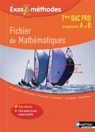 Fichier de mathématiques, terminale bac pro : groupements A et B | 