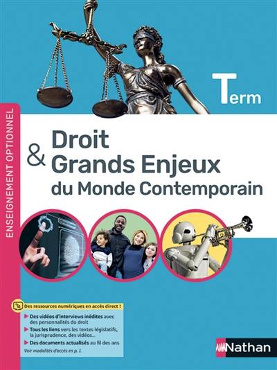 Droit & grands enjeux du monde contemporain terminale : enseignement optionnel | Benedicte Fauvarque-Cosson