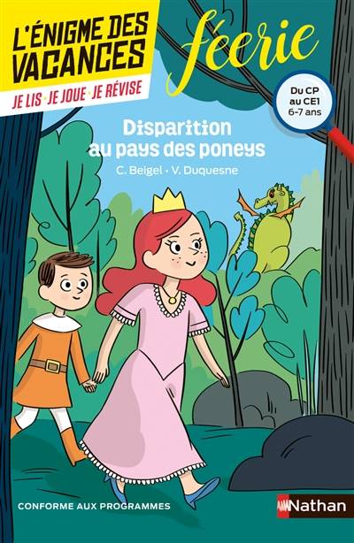 Disparition au pays des poneys : du CP au CE1, 6-7 ans : conforme aux programmes | Christine Beigel, Vincent Duquesne, Christine Ponchon