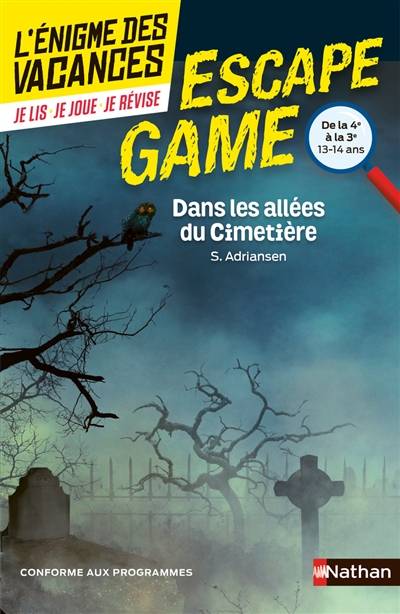 Dans les allées du cimetière : de la 4e à la 3e, 13-14 ans : conforme aux programmes | Sophie Adriansen, Romain Ronzeau