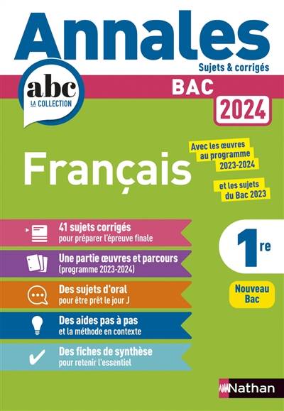 Français 1re : bac 2024 : nouveau bac | Anne Cassou-Nogues, Delphine Fradet, Selena Hebert, Florence Renner