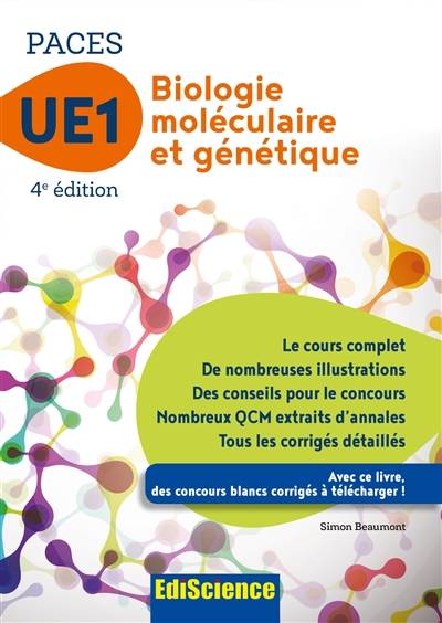 Biologie moléculaire et génétique : UE1 : PACES | Simon Beaumont