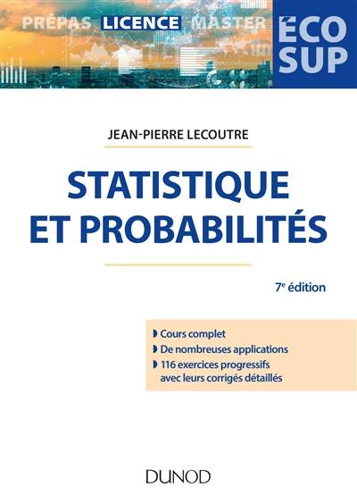 Statistique et probabilités | Jean-Pierre Lecoutre