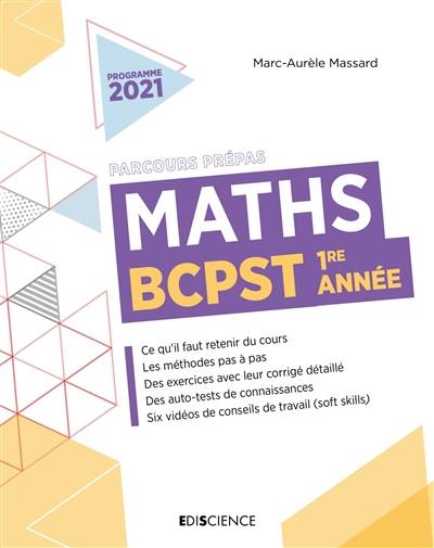 Maths BCPST 1re année : programme 2021 | Marc-Aurele Massard