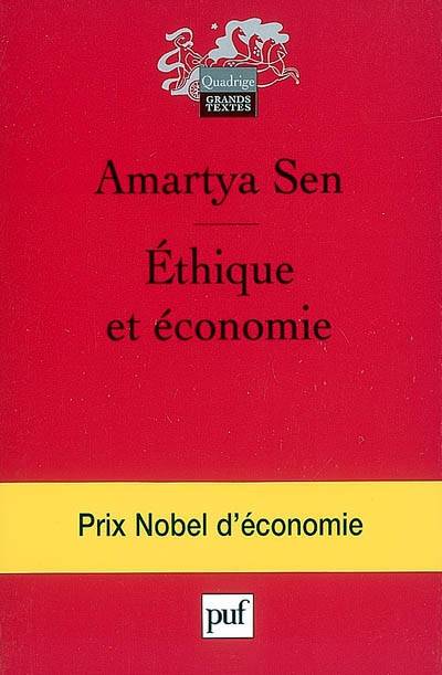 Ethique et économie : et autres essais | Amartya Sen, Sophie Marnat