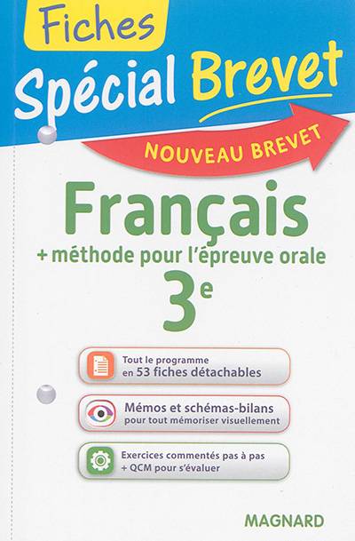 Français 3e : + méthode pour l'épreuve orale : nouveau brevet | Sylvie Coly