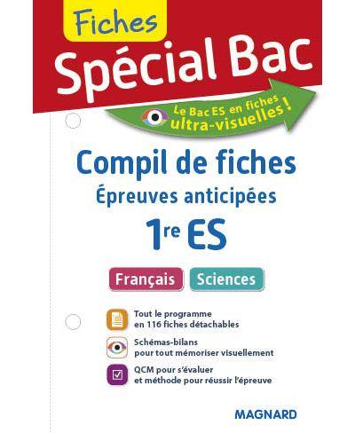 Compil de fiches, épreuves anticipées 1re ES : français, sciences | Sylvie Coly, Astrid Haeffner, Floriane Bernardini-Malvoti, Nadine Cerny