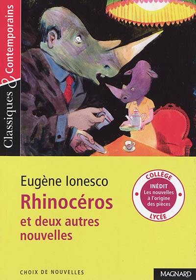 Rhinocéros : et deux autres nouvelles | Eugène Ionesco, Stéphane Guinoiseau