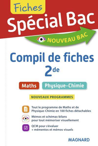 Compil de fiches 2de : nouveaux programmes, nouveau bac | Fabrice Fortain, Christian Mariaud