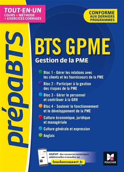 BTS GPME, gestion de la PME : tout-en-un : conforme aux derniers programmes | 