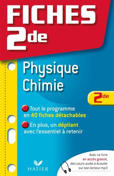 Physique-chimie 2de | Patrice Brossard