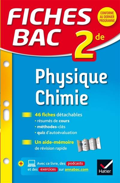 Physique chimie, 2de | Patrice Brossard