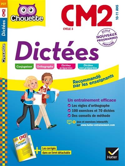 Dictées CM2 cycle 3, 10-11 ans | Sophie Valle, Karen Laborie