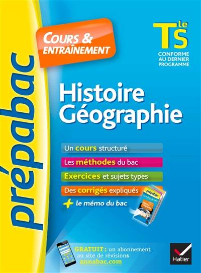 Histoire géographie, terminale S : cours & entraînement | Elisabeth Brisson, Christophe Clavel, Florence Holstein, Claire Vidallet