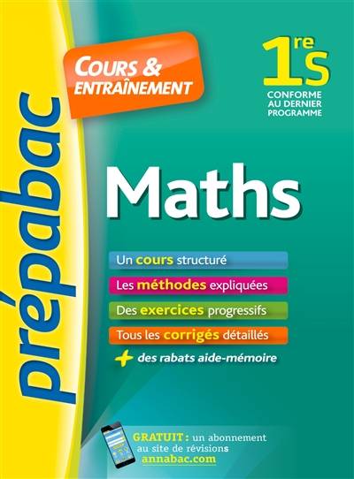 Maths 1re S : cours & entraînement | Denis Girard, Annick Meyer, Jean-Dominique Picchiottino