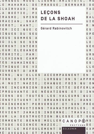 Leçons de la Shoah | Gerard Rabinovitch