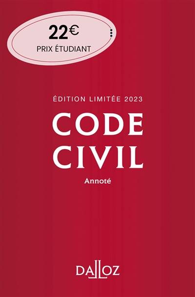 Code civil 2023, annoté | Pascale Guiomard