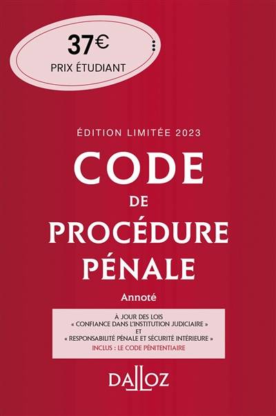 Code de procédure pénale 2023, annoté | Coralie Ambroise-Casterot, Jean-Francois Renucci, Jean-Paul Cere, Maud Lena