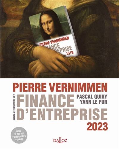 Finance d'entreprise : 2023 | Pierre Vernimmen, Pascal Quiry, Yann Le Fur