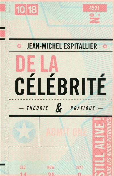 De la célébrité : théorie & pratique | Jean-Michel Espitallier