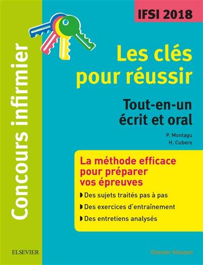 Concours infimier IFSI 2018 : les clés pour réussir : tout-en-un écrit et oral | Pierre Montagu, Herve Cubero