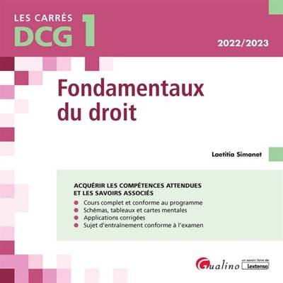 Fondamentaux du droit : DCG 1 : 2022-2023 | Laetitia Simonet