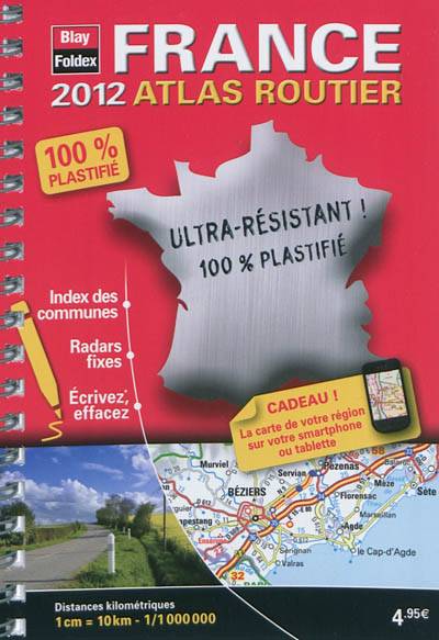 France, atlas routier 100% plastifié : 2012 | 