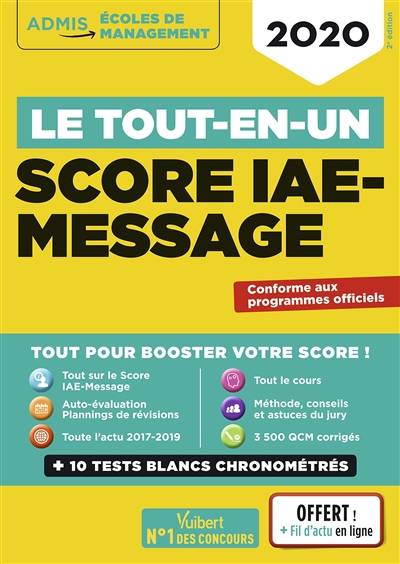 Score IAE-Message : le tout-en-un : 2020 | 