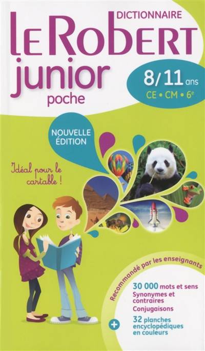 Le Robert junior poche : dictionnaire 8-11 ans, CE-CM-6e | Marie-Hélène Drivaud