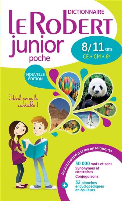 Le Robert junior poche : dictionnaire CE-CM-6e, 8-11 ans | 