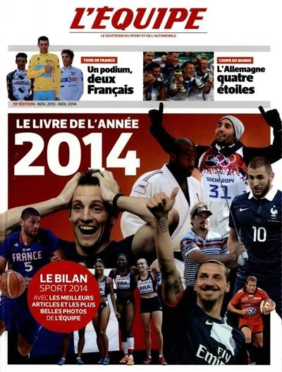 Le livre de l'année 2014 | L'Equipe (périodique)